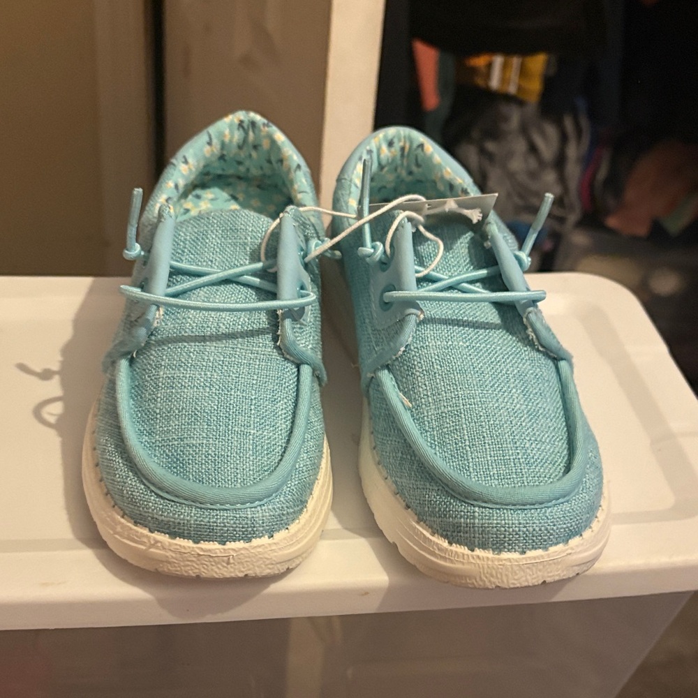 Kids Light Blue Casual Shoes